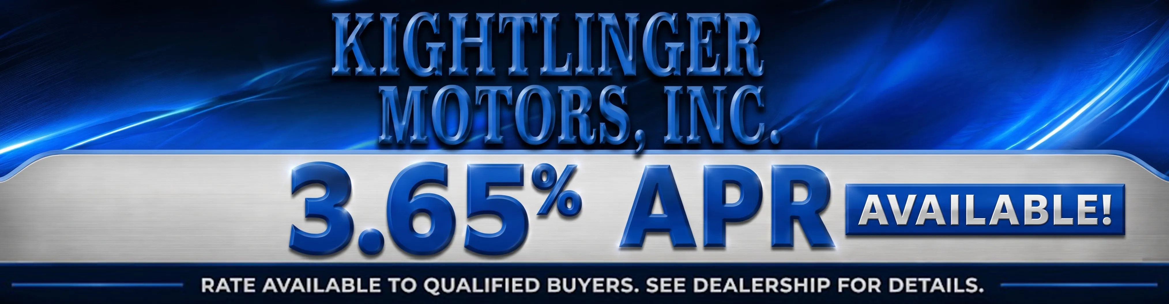 Finance For 3.65% APR